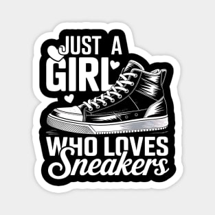 Just a Girl Who Loves Sneakers Magnet