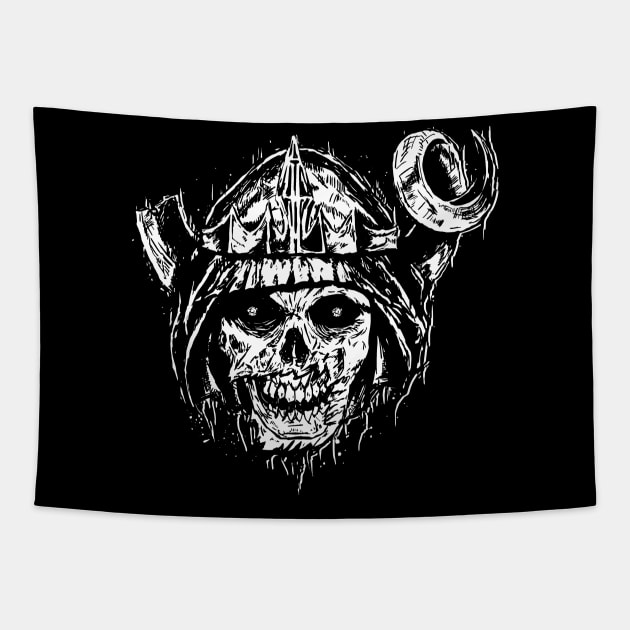 Lich But in White Ink Tapestry by ikaszans