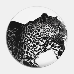 Leopard Shadow Silhouette Anime Style Collection No. 188 Pin