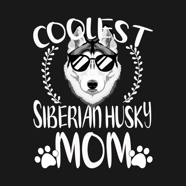 Glasses Coolest Siberian Husky Dog Mom by mlleradrian