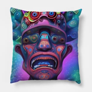 Techno-Shaman (16) Pillow