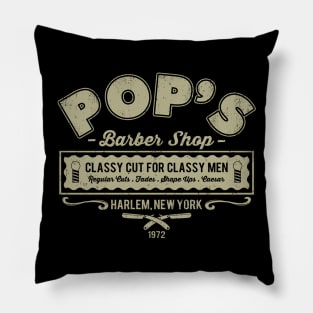 Harlem's Barber Shop Pillow