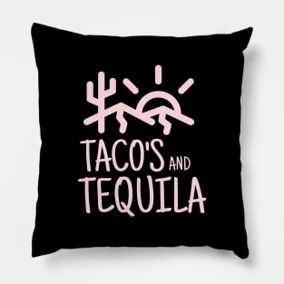 Taco's and Tequila Pillow