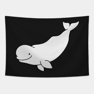 Cartoon Beluga Whale Tapestry