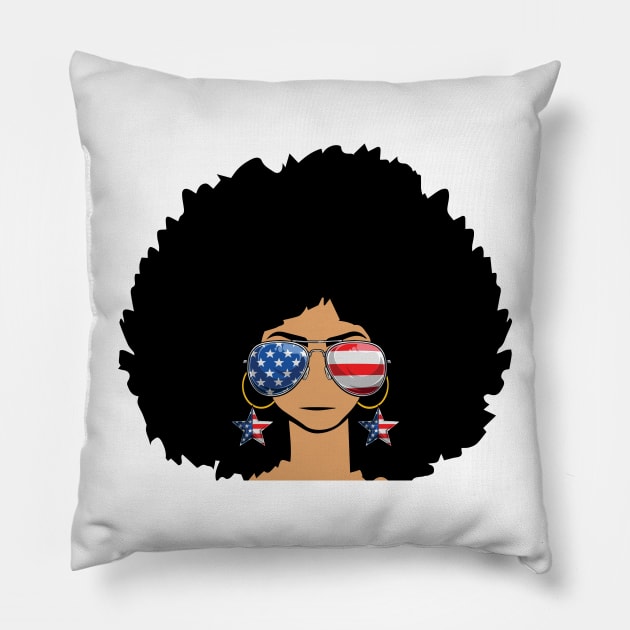 African American Flag Juneteenth Women Pillow by FabulousDesigns