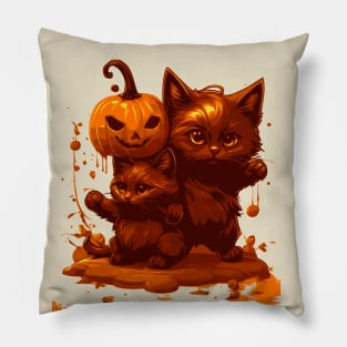 We Are Spooky Cats Meow Pillow