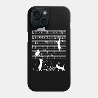 Cats Music Notes Gift Phone Case