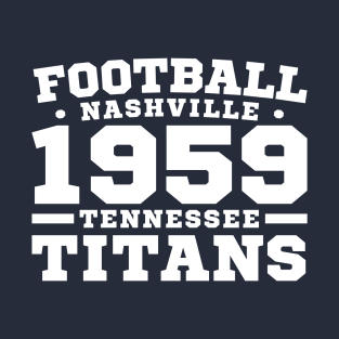 Football Nashville 1959 Tennessee Titans T-Shirt