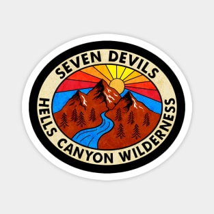 Seven Devils Mountains Hells Canyon Wilderness Idaho Snake River Magnet