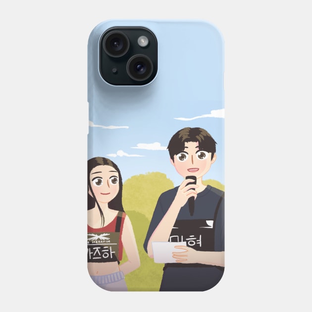 Le Sserafim Kazuha x Hwang Minhyun the game caterers Morcaworks Phone Case by Oricca