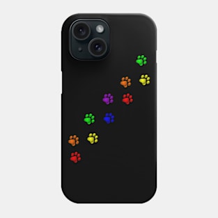 Rainbow Gay Pride Pet Paws Phone Case