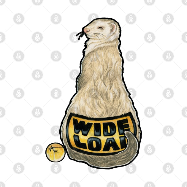 Ferret - Wide Load by Nat Ewert Art