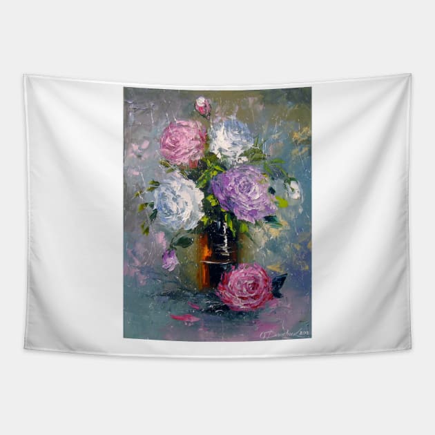 A bouquet of roses Tapestry by OLHADARCHUKART