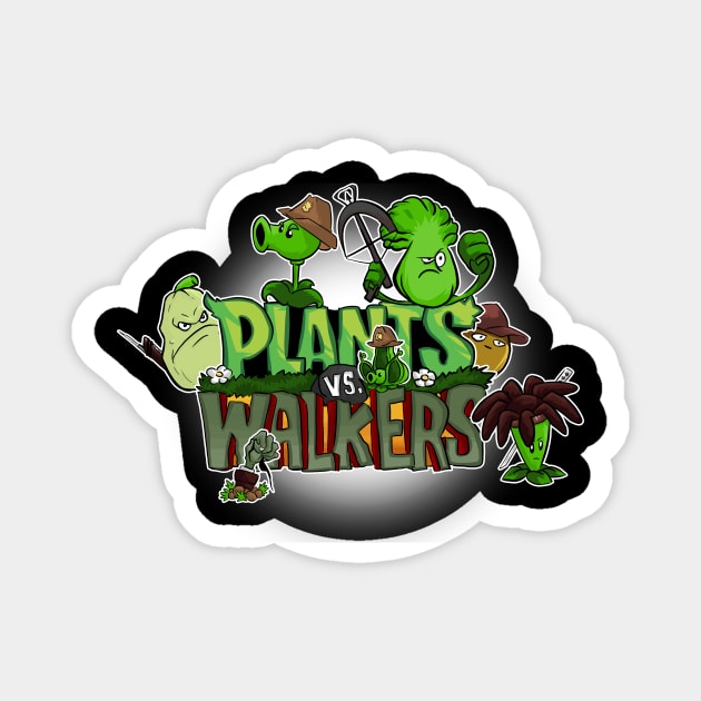 Plants vs. Walkers Magnet by ArryDesign