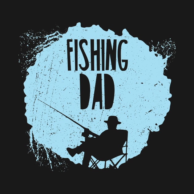 Mens Fishing Dad Fishermen Father's Day by TheTeeBee