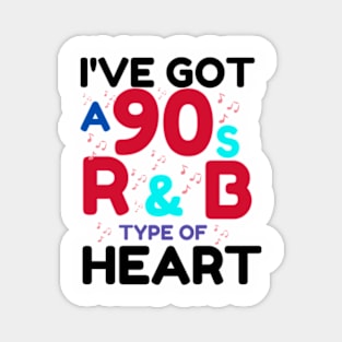 Funny r&b Music Lover Gift Idea 90s designs  vintage retro 2024 Magnet