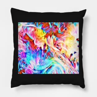 Colored Flames Pillow