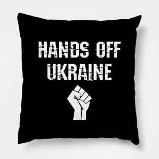 Hands off Ukraine. Power fist. Pillow