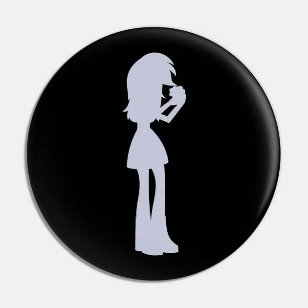 Derpy Hooves Equestria Girls Silhouette Pin by Wissle