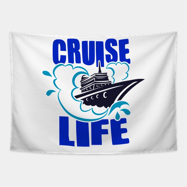 Cruise Life Tapestry by ColorFlowCreations