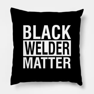 Black Welder Matter Pillow