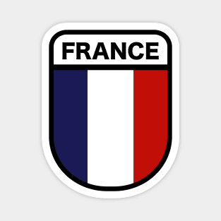 France Military Patch Magnet