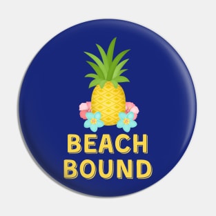 Beach Bound Pineapple Gift for Traveler Road Trip Tropical Island Pin