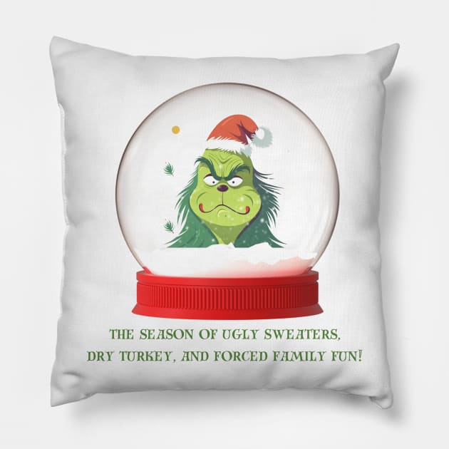 Christmas Grinch Pillow by TeawithAlice