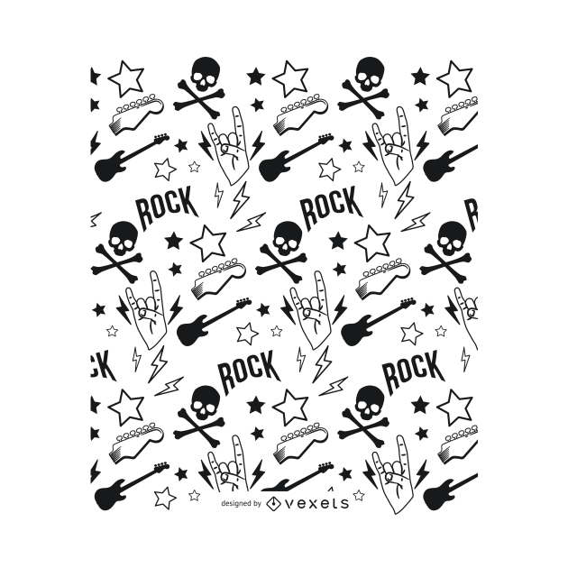 Punk Rock Pattern Design by LR_Collections