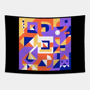 Geometric Abstract Art Tapestry