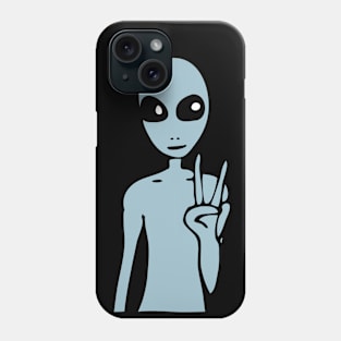 We Come In Peace (blue) Phone Case