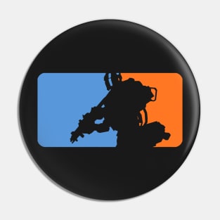 Shoot the Runner-Major League Titanfall 2 (Blue, Transparency, Orange) Pin