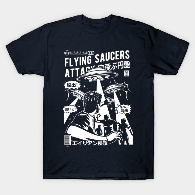 Flying Saucers Attack - Flying Saucer - T-Shirt