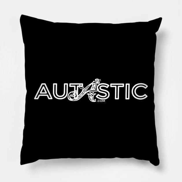 Autastic Outline Logo Tee Pillow by The Autastic TeePublic Shop