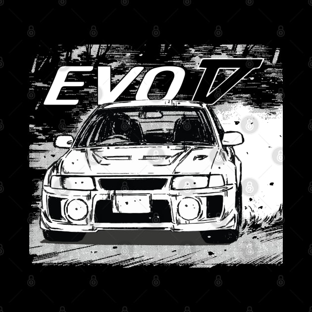 initial d lan evo 5 powerslide drift jdm by cowtown_cowboy