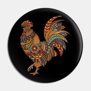 rooster funny gift Pin