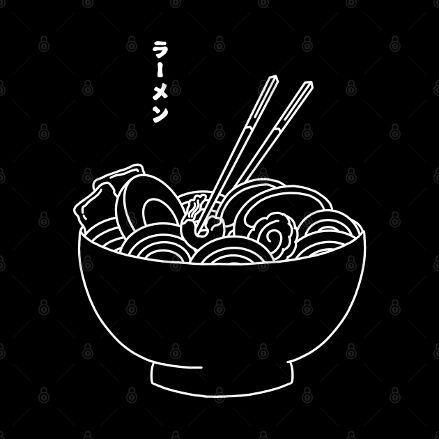 Ramen Noodles Minimalist by Kimprut