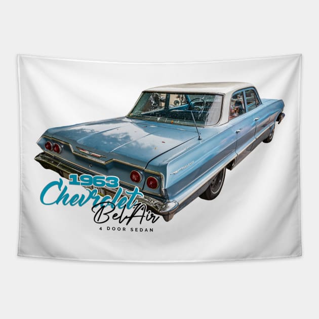 1963 Chevrolet Bel Air 4 Door Sedan Tapestry by Gestalt Imagery