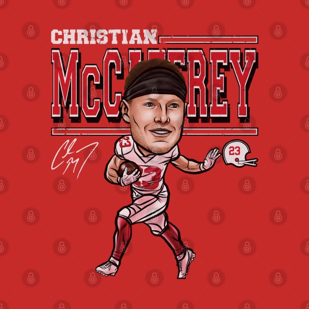 Christian McCaffrey San Francisco Cartoon by Chunta_Design