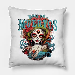 La Muerta Day of the Dead 2023 Pillow