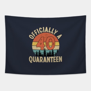 officially a quaranteen 40th birthday Tapestry