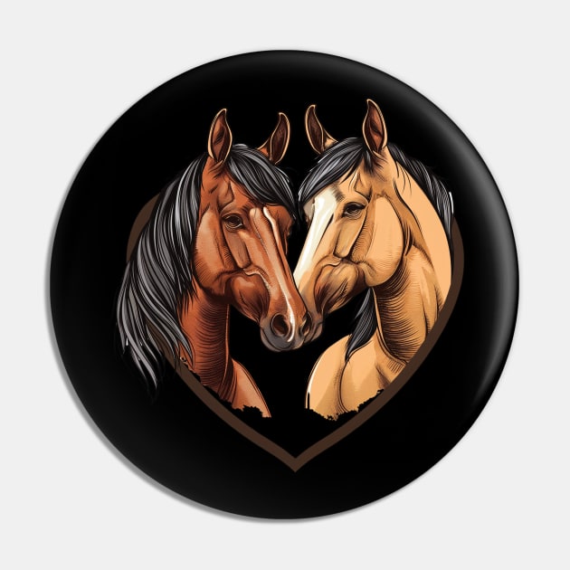 Horse Lover Design Pin by Mary_Momerwids