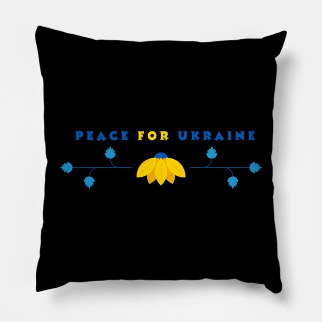 peace for ukraine Pillow by katalinaziz