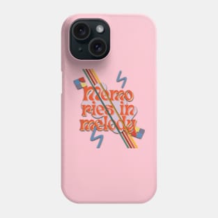 Retro groovy,  memories in melody. Phone Case