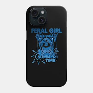 Raccoon Feral Girl Summer Phone Case