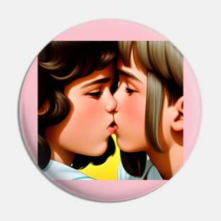 kissing girls Pin