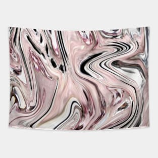 preppy spring pastel color grey pink marble swirls Tapestry