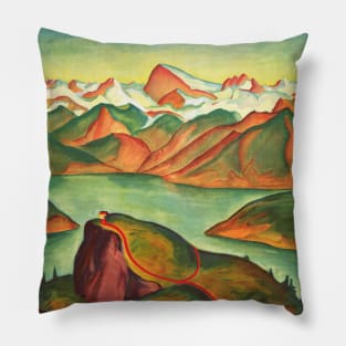 Rigi Switzerland Vintage Poster 1933 Pillow