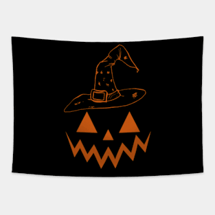 witch pumpkin Tapestry