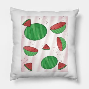 Cute Watermelon Repeated Design Pillow